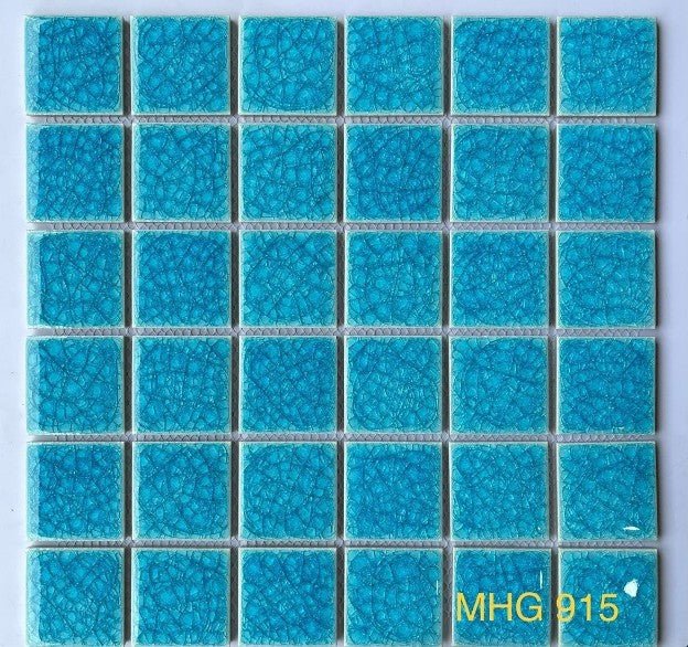 Gạch Mosaic gốm men rạn xanh viên 48x48mm mã MHG 915 - Daisan Store
