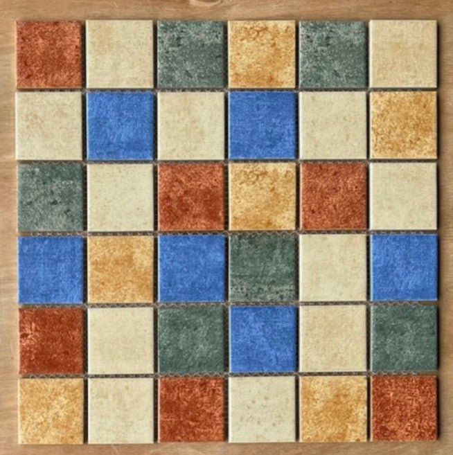 Gạch Mosaic gốm mix men rạn P48 M06 - Daisan Store