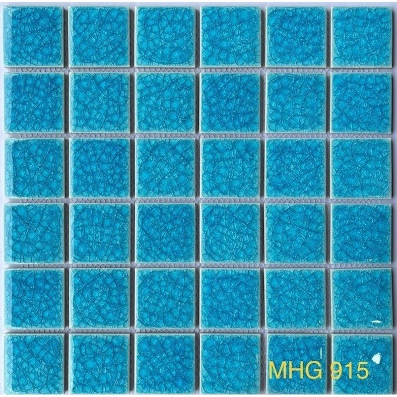 Gạch Mosaic Gốm Rạn 2 Lớp Màu Xanh Nhạt - Daisan Store