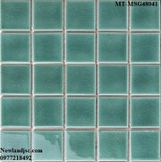 Gạch Mosaic gốm rạn đơn xanh ngọc 48x48mm mã IID55434 - Daisan Store
