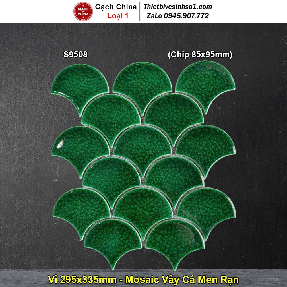 Gạch Mosaic Gốm Vảy Cá S9508 - Daisan Store