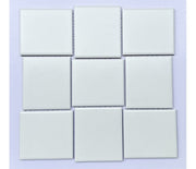Gạch Mosaic Gốm Vuông Màu Trắng MHT99 - Daisan Store