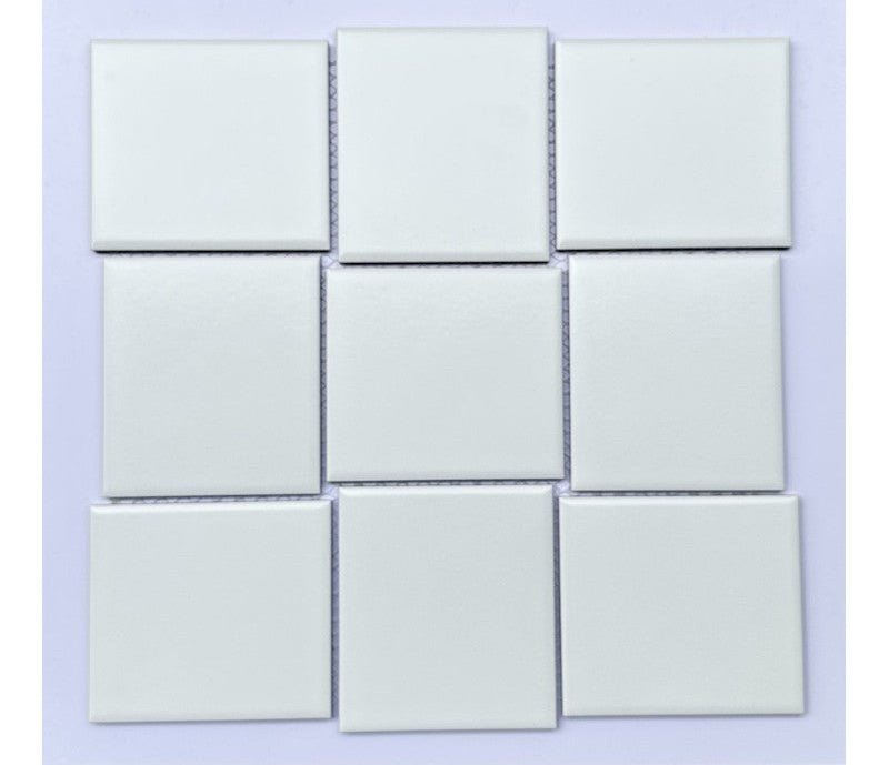 Gạch Mosaic Gốm Vuông Màu Trắng MHT99 - Daisan Store