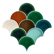 Gạch mosaic hình vảy cá dùng để ốp tường bếp, tường phòng tắm - Daisan Store