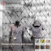 Gạch mosaic kim loại hình thoi thiết kế hiện đại cho tường nội thất, sàn hồ bơi, phòng tắm, nhà bếp cho biệt thự - Daisan Store