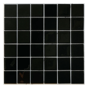 Gạch Mosaic Kính 48x48mm Men Bóng Màu Đen MH4809 - Daisan Store