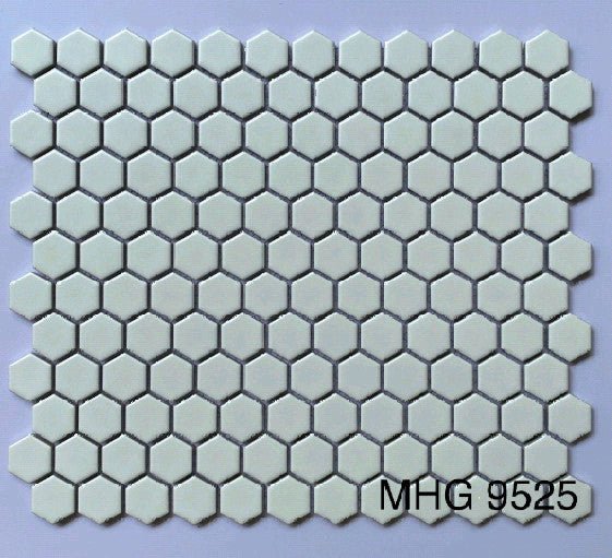 Gạch Mosaic Lục Giác 23x26 Màu Trắng MHG 9525 - Daisan Store
