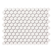 Gạch Mosaic Lục Giác 23x26mm Màu Trắng MHG 9525 - Daisan Store