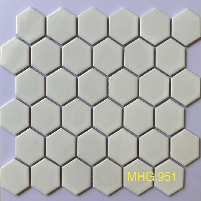 Gạch mosaic lục giác trắng bóng - Daisan Store
