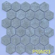 Gạch mosaic lục giác xám P59M23 - Daisan Store