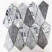 Gạch mosaic phun kim loại hiện đại tùy chỉnh thiết kế không đều độc đáo cho trang trí tường phòng tắm nội thất - Daisan Store