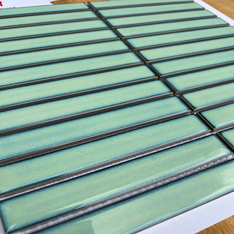 Gạch Mosaic Que Đũa Màu Xanh Ngọc MHT 086 - Daisan Store