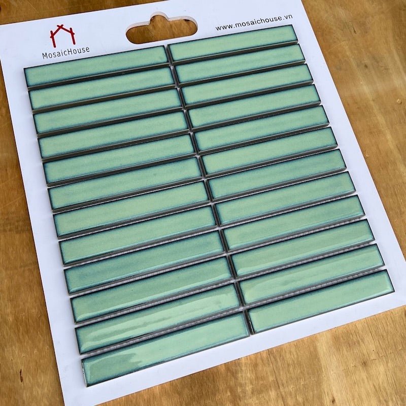 Gạch Mosaic Que Đũa Màu Xanh Ngọc MHT 086 - Daisan Store