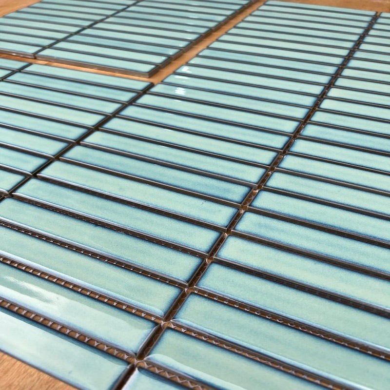 Gạch Mosaic Que Đũa Màu Xanh Ngọc MHT 086 - Daisan Store