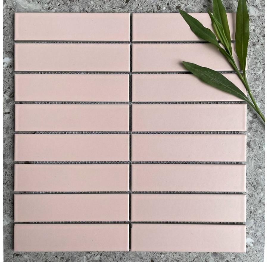 Gạch Mosaic que hồng size 32x145mm mã 3202M - Daisan Store