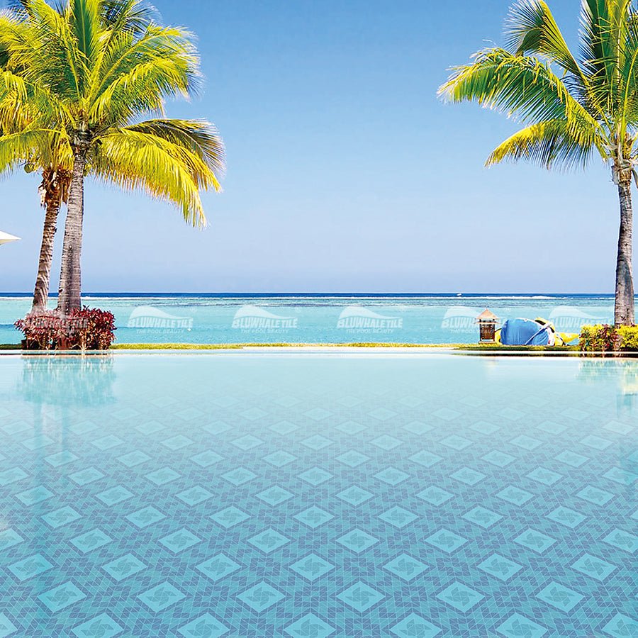 Gạch Mosaic Tam Giác Men Xanh Dương Tùy Chỉnh Sỉ Bluwhale - Daisan Store