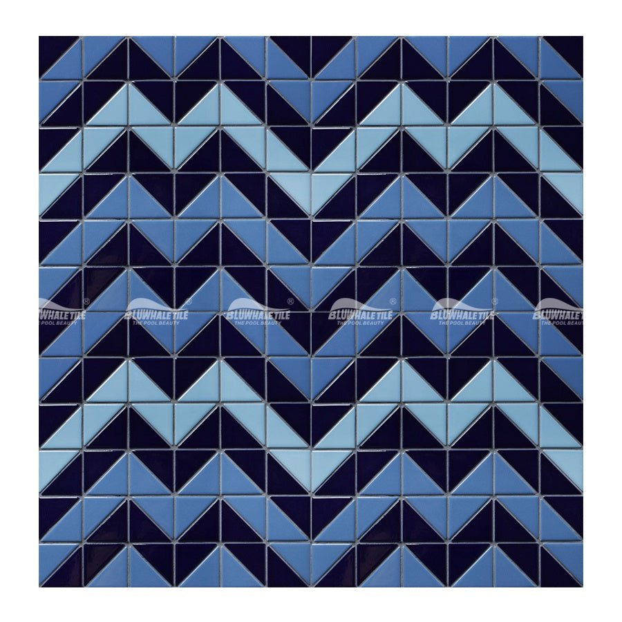 Gạch Mosaic Tam Giác Sứ Bể Bơi Ngoài Trời - Daisan Store