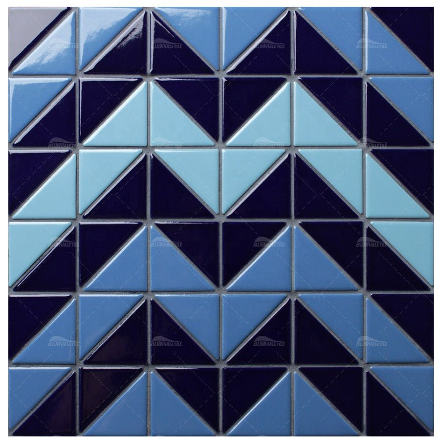 Gạch Mosaic Tam Giác Sứ Bể Bơi Ngoài Trời - Daisan Store