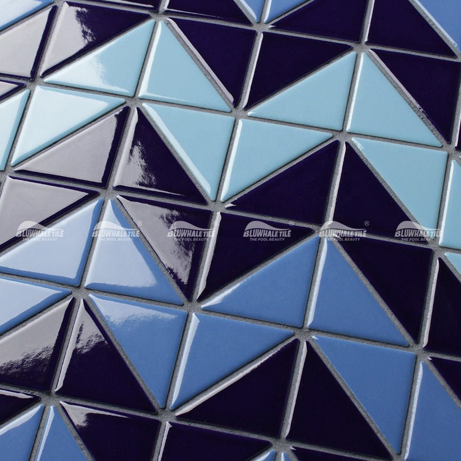 Gạch Mosaic Tam Giác Sứ Bể Bơi Ngoài Trời - Daisan Store