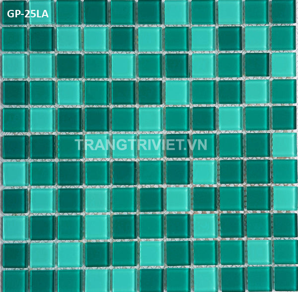 Gạch Mosaic Thủy Tinh Chip 25x25mm GP - 25LA