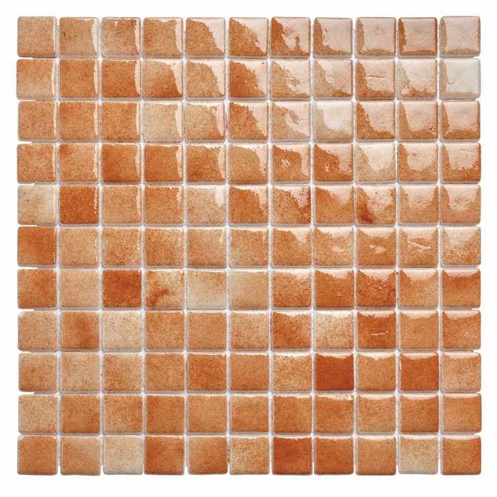 Gạch mosaic thủy tinh vuông sang trọng hiện đại màu xanh lá cây nhạt dày 4mm cho tường ốp tường nhà bếp biệt thự hồ bơi - Daisan Store