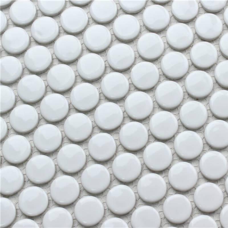 Gạch mosaic trang trí bi tròn trắng 28EB - 01 - Daisan Store