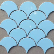 Gạch Mosaic vảy cá màu xanh nhạt men bóng GP - FT118B2 - Daisan Store