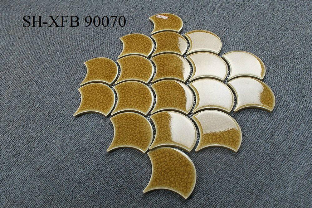 Gạch Mosaic vảy cá men rạn 90070 - Daisan Store