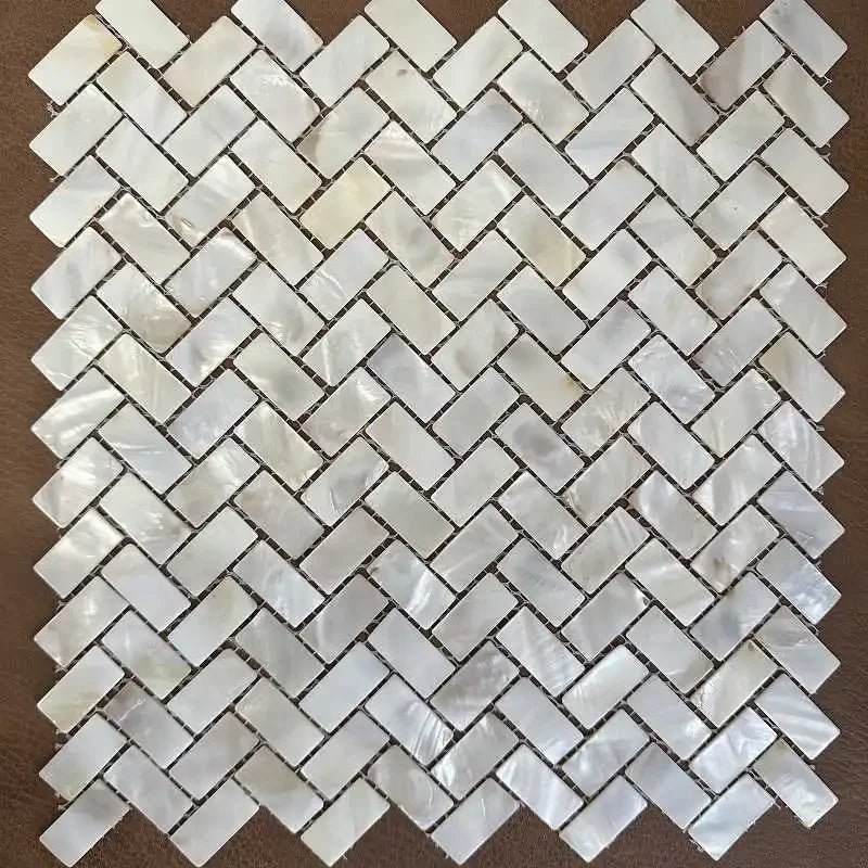 Gach Mosaic Vo So Trang Nhien Hinh Vay Ca Op Tuong Phong - Daisan Store