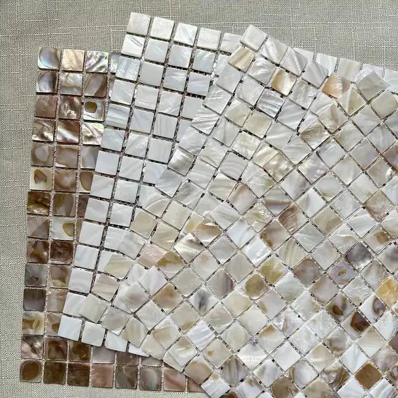 Gach Mosaic Vo Trai Trang Tu Nhien Op Tuong Bep Phong Tam - Daisan Store