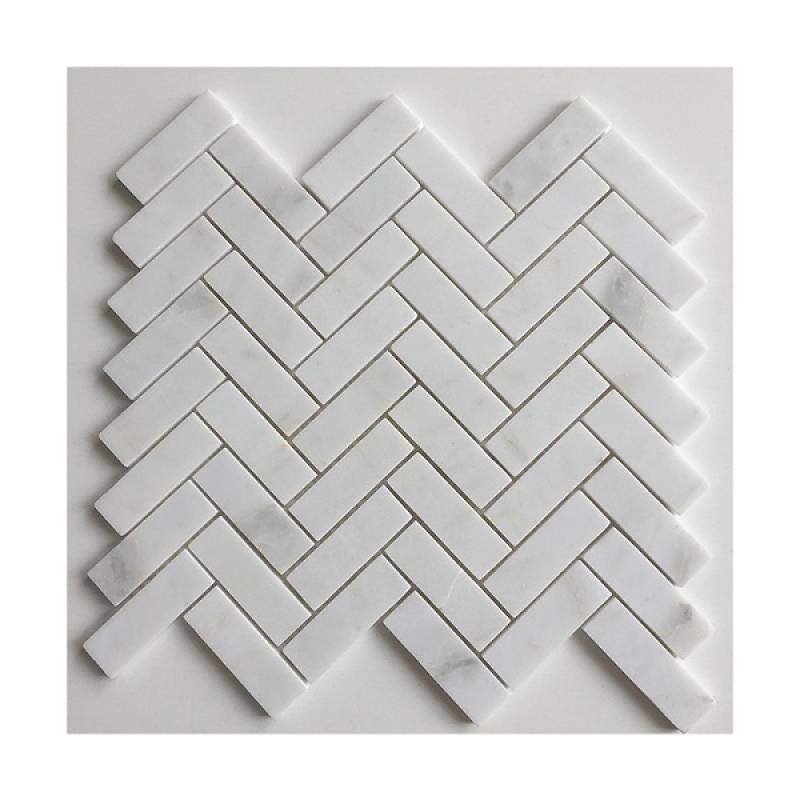 Gạch mosaic xương cá 255x280mm 18NS054 - 2575 màu trắng - Daisan Store