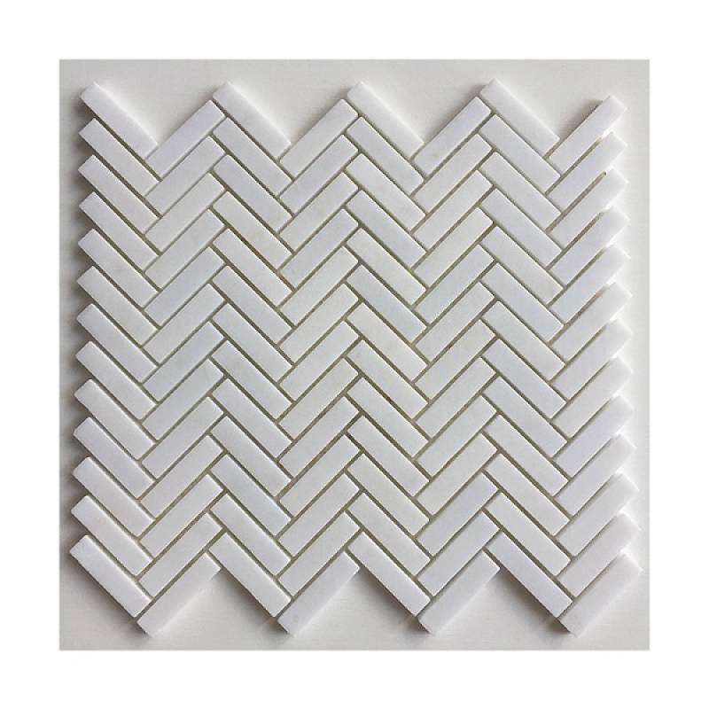 Gạch mosaic xương cá 255x280mm màu trắng - Daisan Store