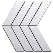 Gạch Mosaic xương cá màu trắng MHG 838 - Daisan Store