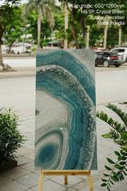 Gạch nhập khẩu Ấn Độ KT 600x1200mm mã Crystal Green - Daisan Store