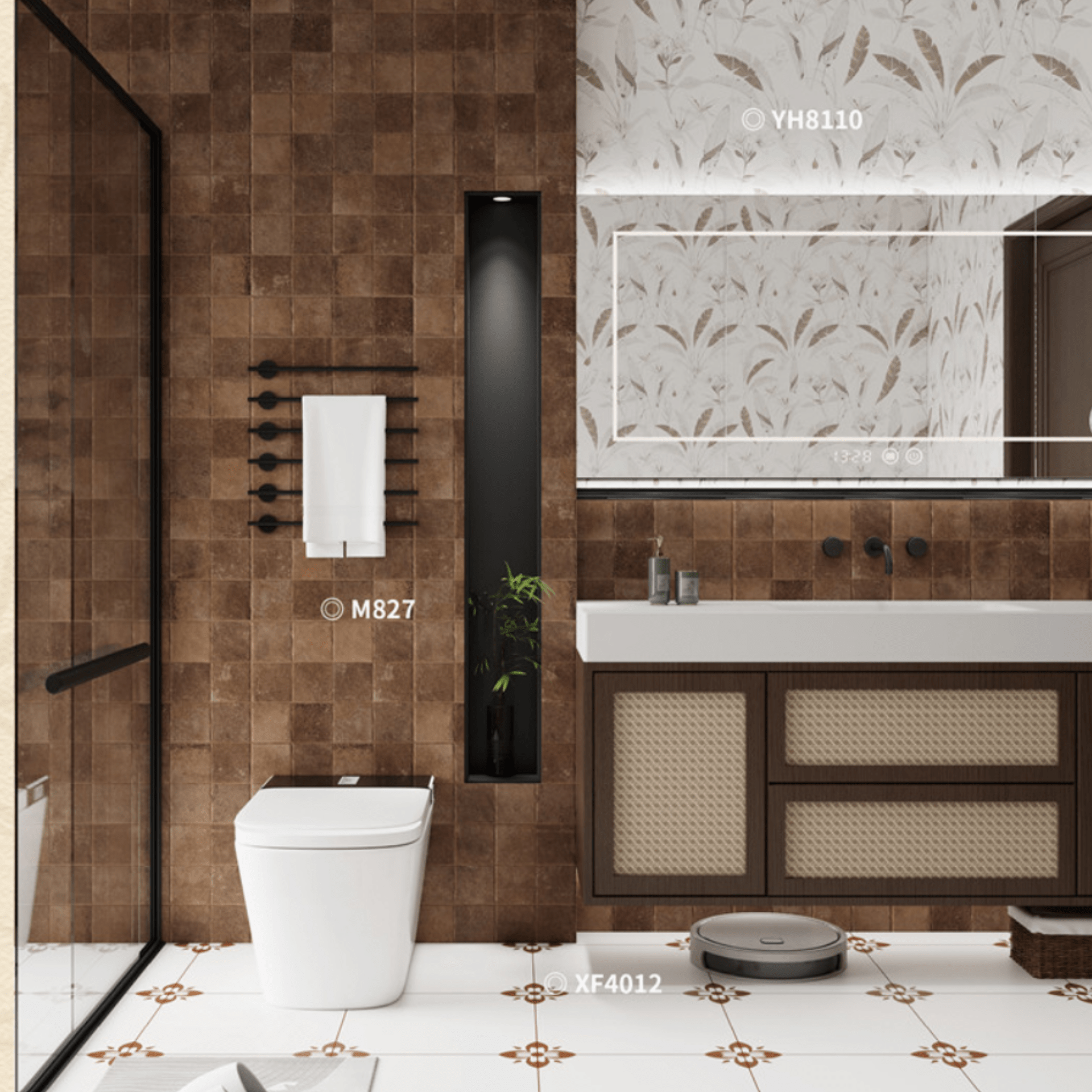 Gạch ốp lát 400x800 mã M827 (1thùng/ 1.92m2/ 6v/ 36,5kg) - Daisan Store