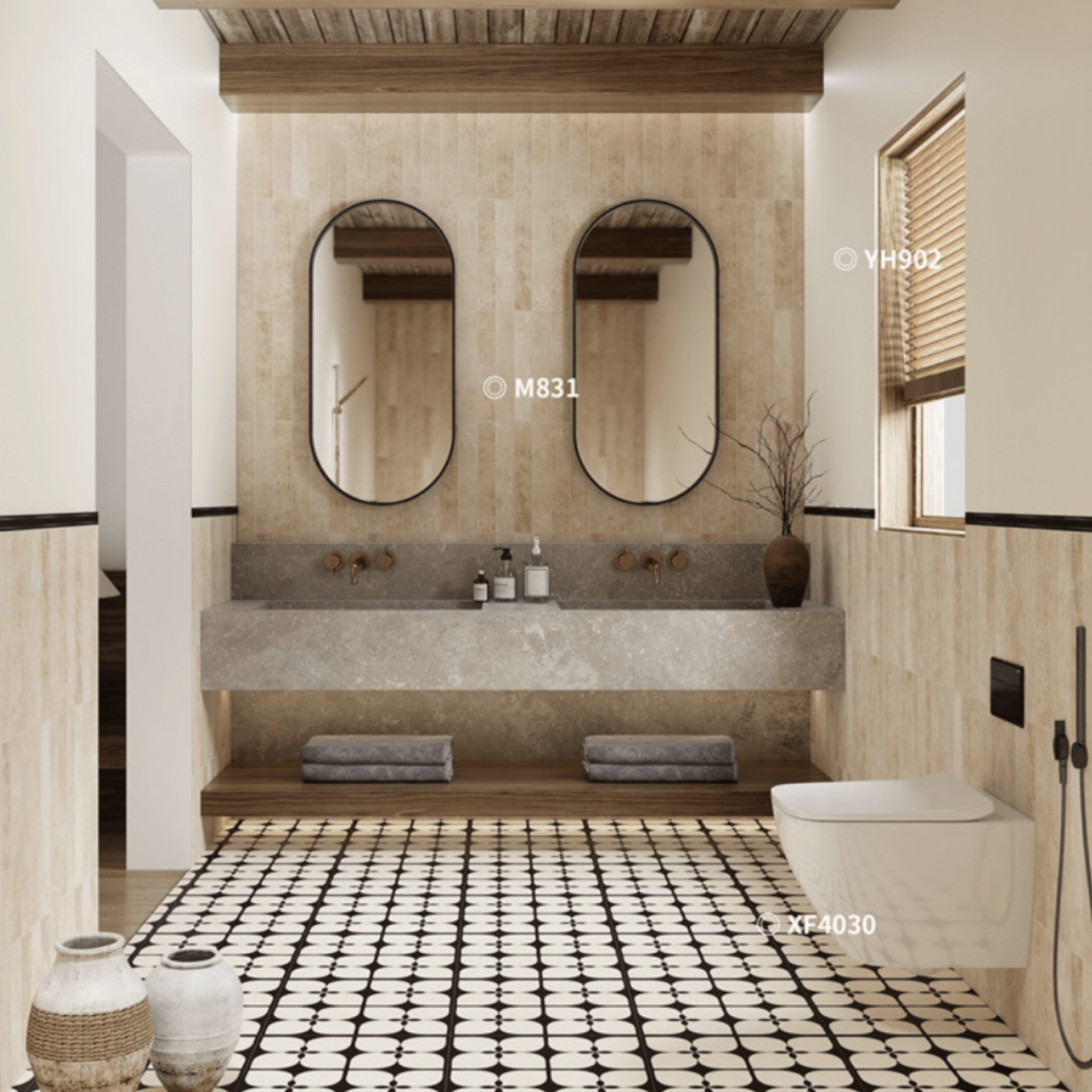 Gạch ốp lát 400x800 mã M831 (1thùng/ 1.92m2/ 6v/ 36,5kg) - Daisan Store