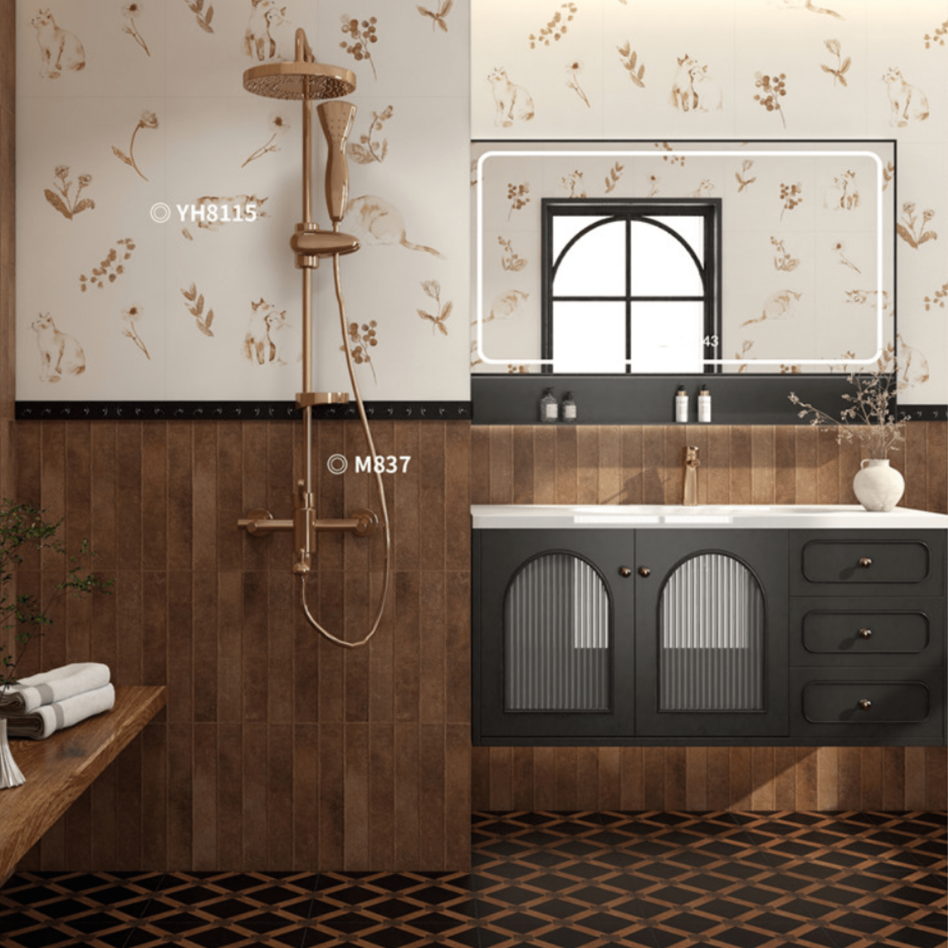 Gạch ốp lát 400x800 mã M837 (1thùng/ 1.92m2/ 6v/ 36,5kg) - Daisan Store