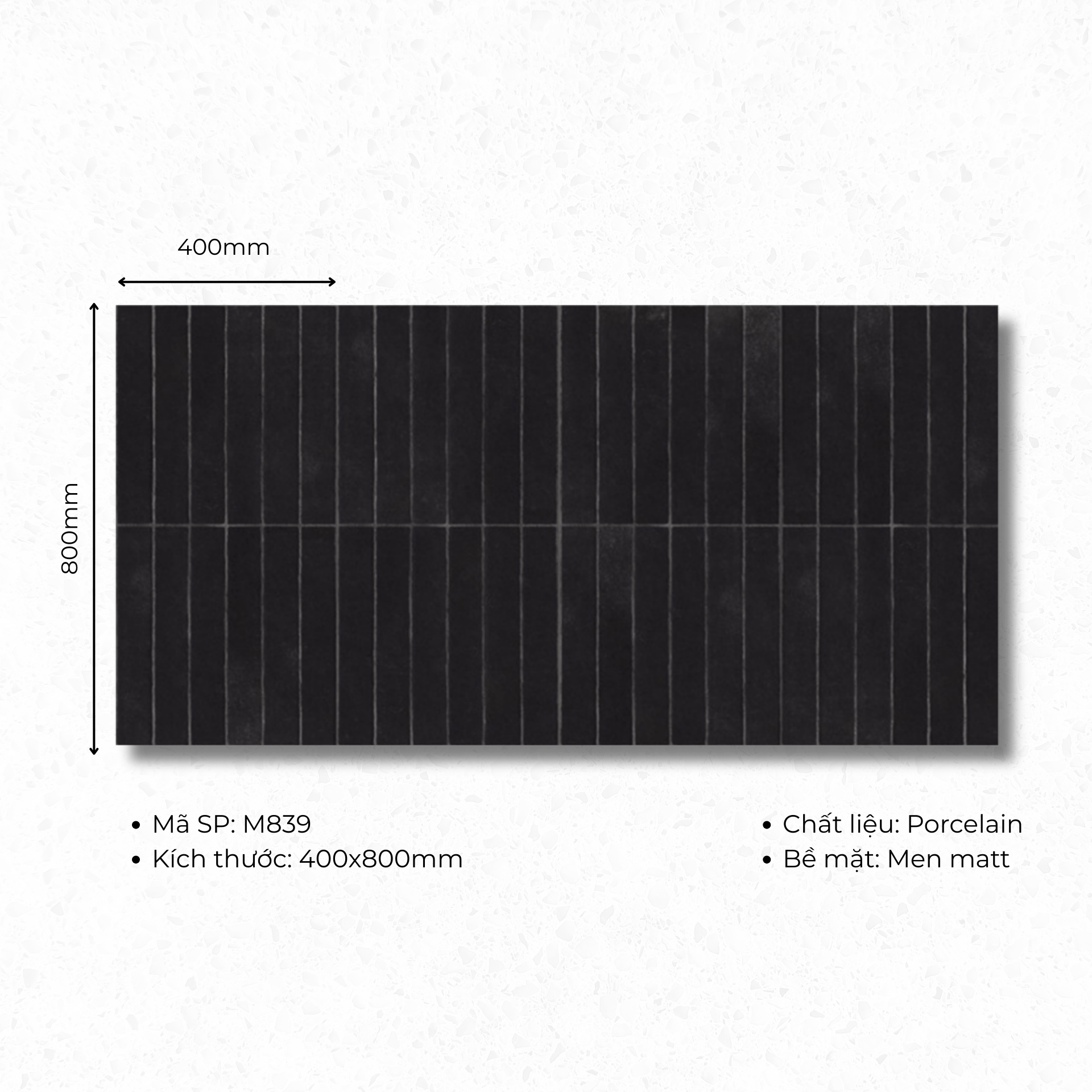 Gạch ốp lát 400x800 mã M839 (1thùng/ 1.92m2/ 6v/ 36,5kg) - Daisan Store