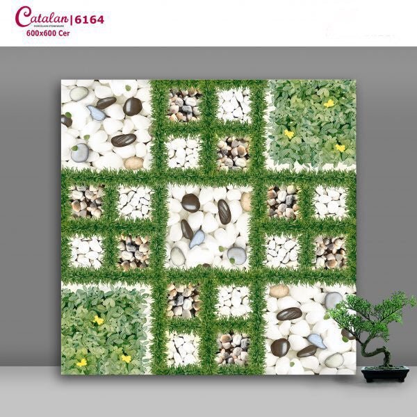 Gạch ốp lát 60×60 cm Catalan giả sỏi cỏ 6164 - Daisan Store