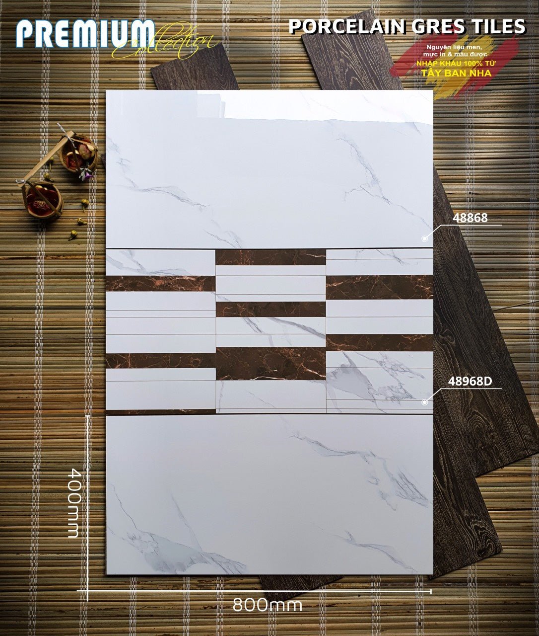 Gạch ốp lát Apodio 48868 48968D (Bóng) - Daisan Store