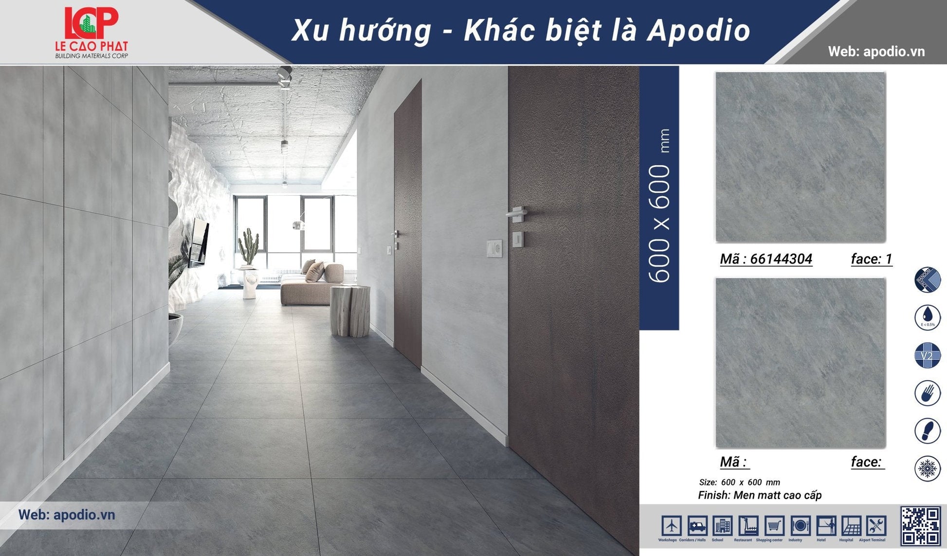 Gạch ốp lát Apodio 66144304 - Daisan Store