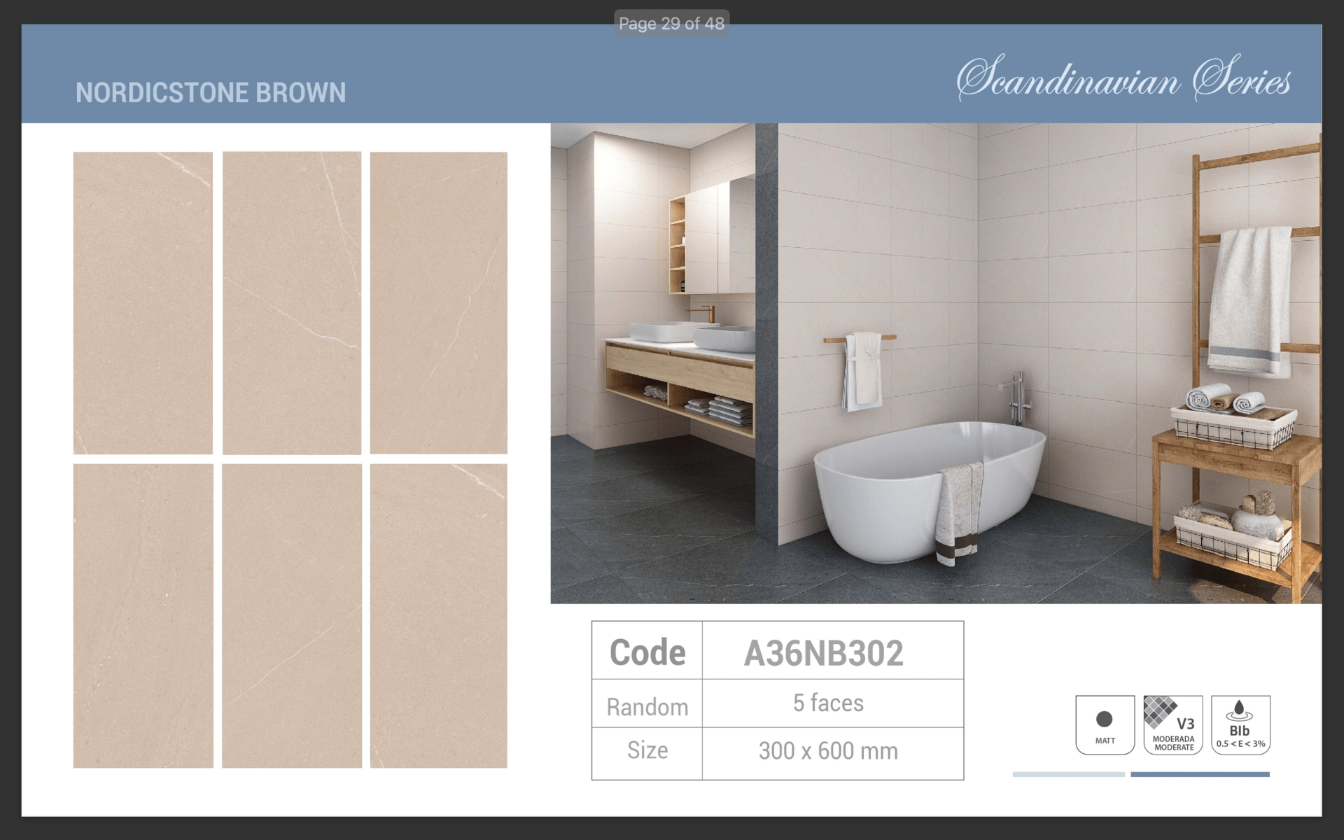 Gạch ốp lát Apodio A36NB302 (Matt) - Daisan Store