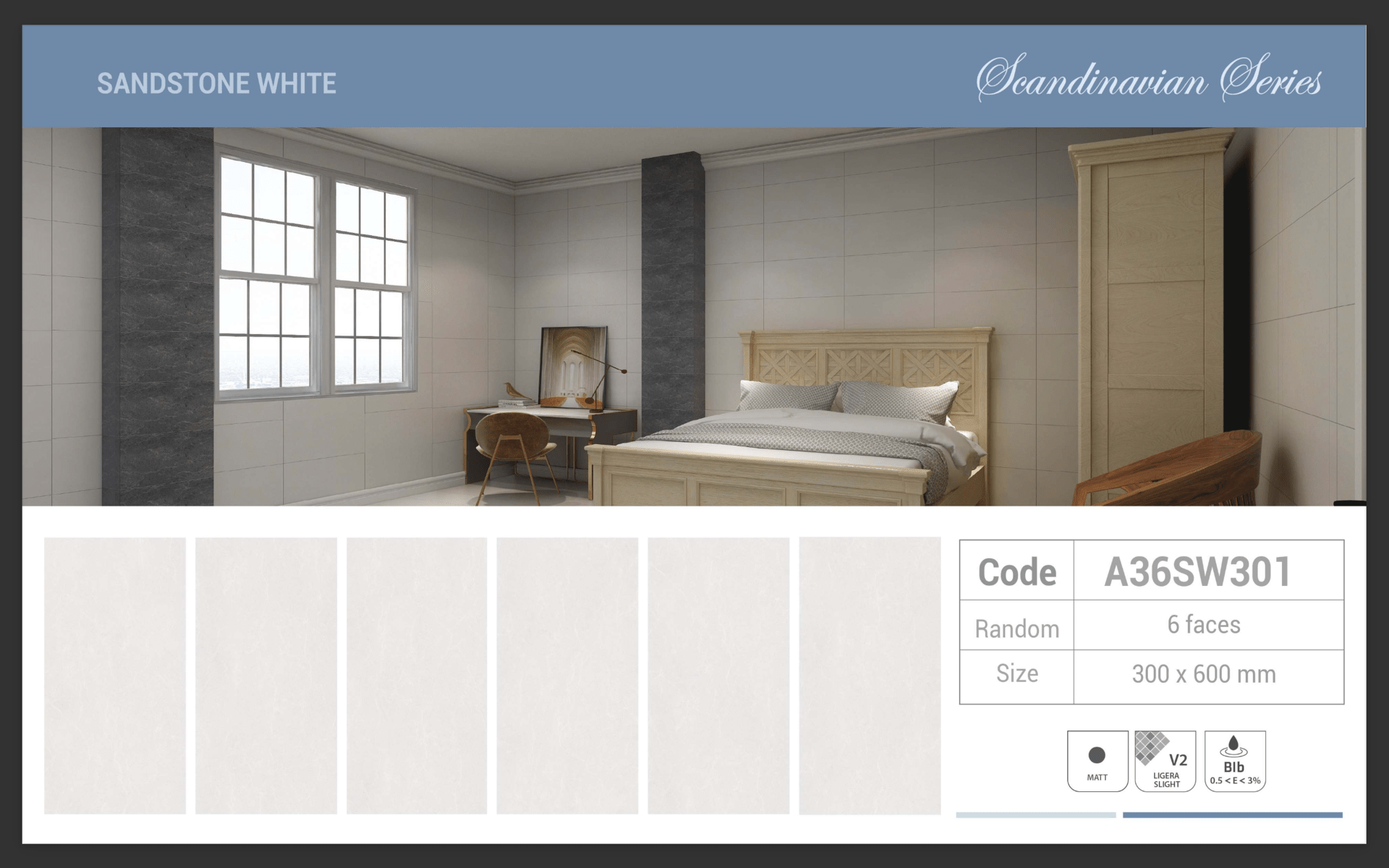 Gạch ốp lát Apodio A36SW301 (Matt) - Daisan Store
