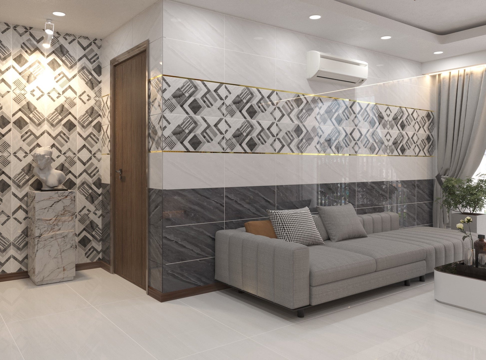 Gạch ốp lát Apodio BG812 BB912D BB912 (Bóng) - Daisan Store