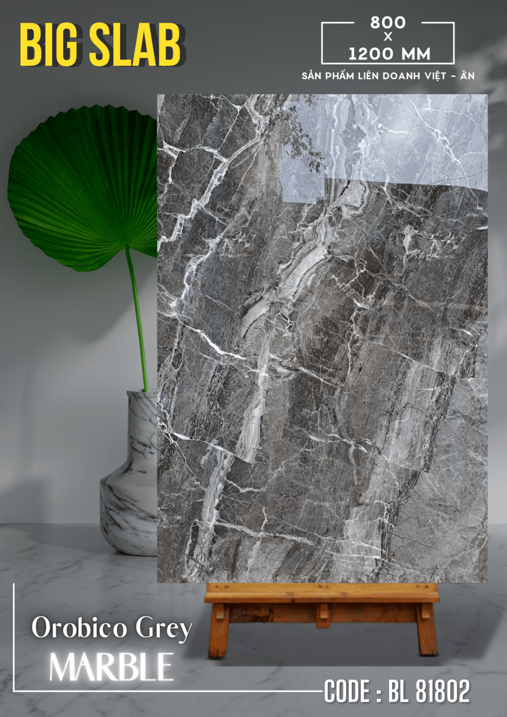 Gạch ốp lát Apodio BL 81802 Big Slab - Daisan Store