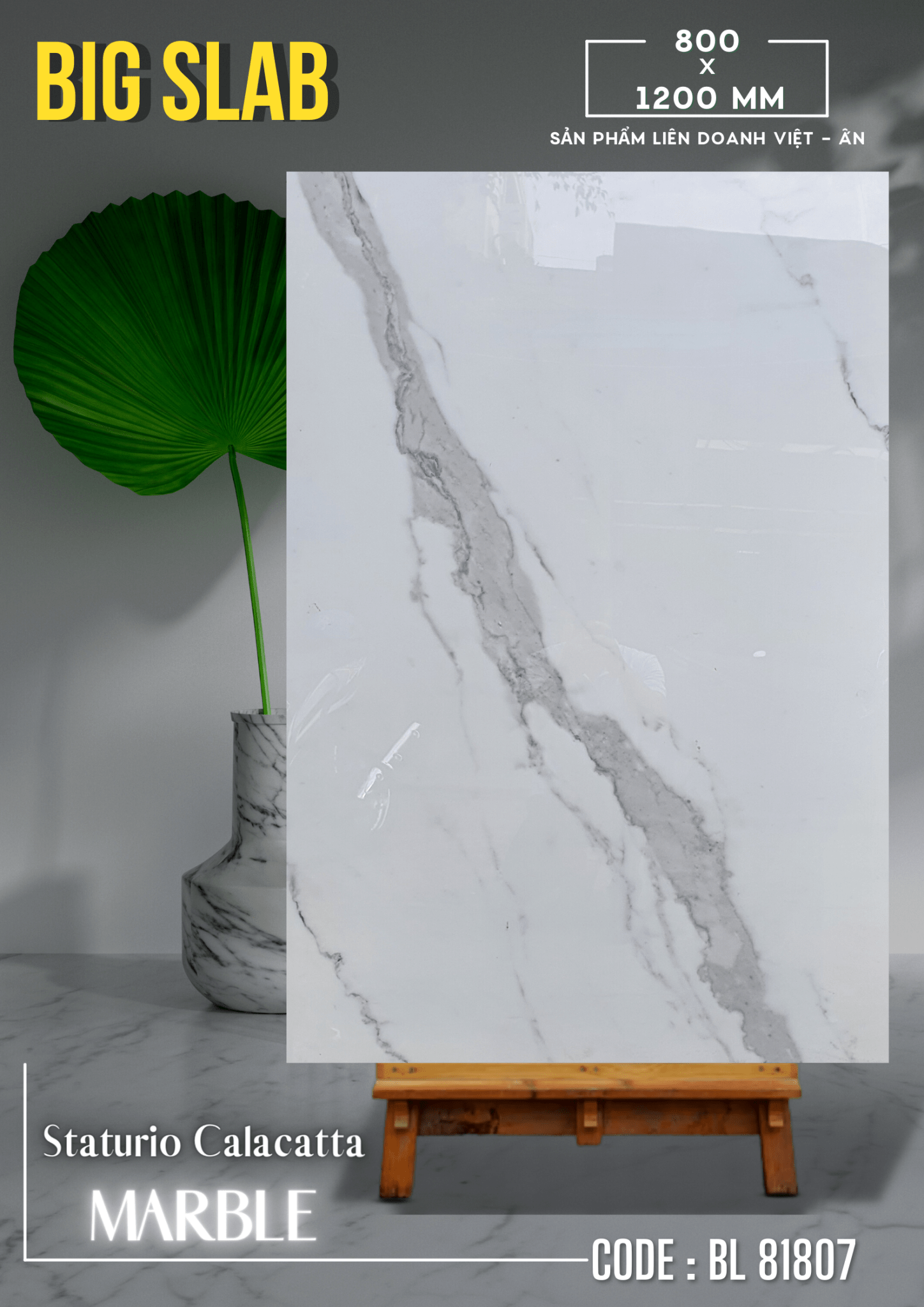 Gạch ốp lát Apodio BL 81807 Big Slab - Daisan Store