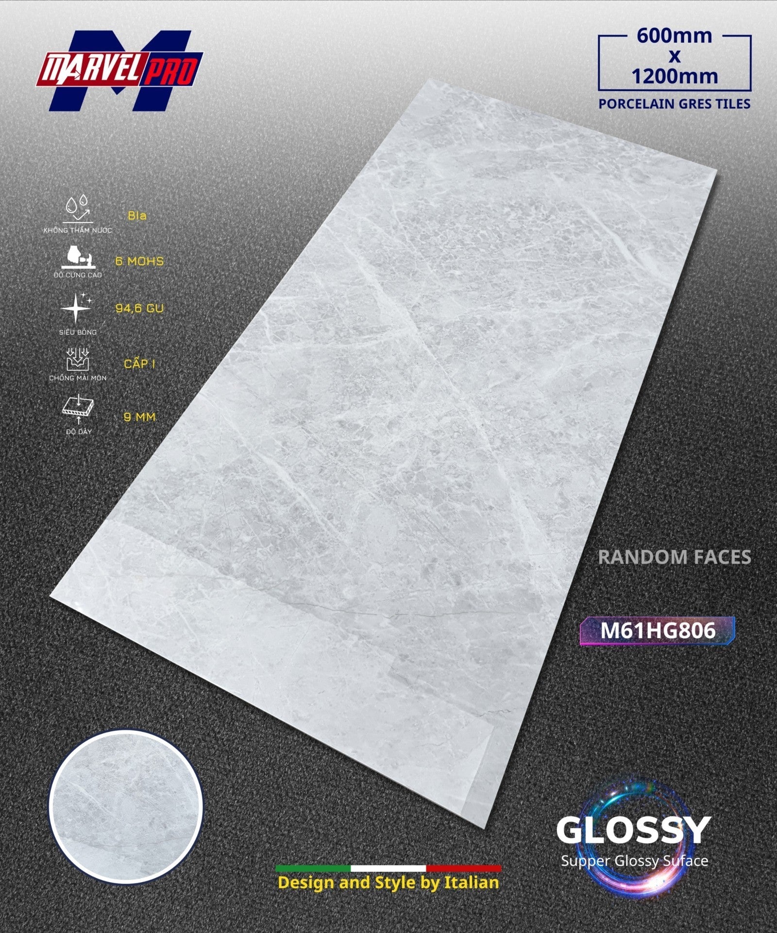 Gạch ốp lát Apodio M61HG806 (Bóng) - Daisan Store