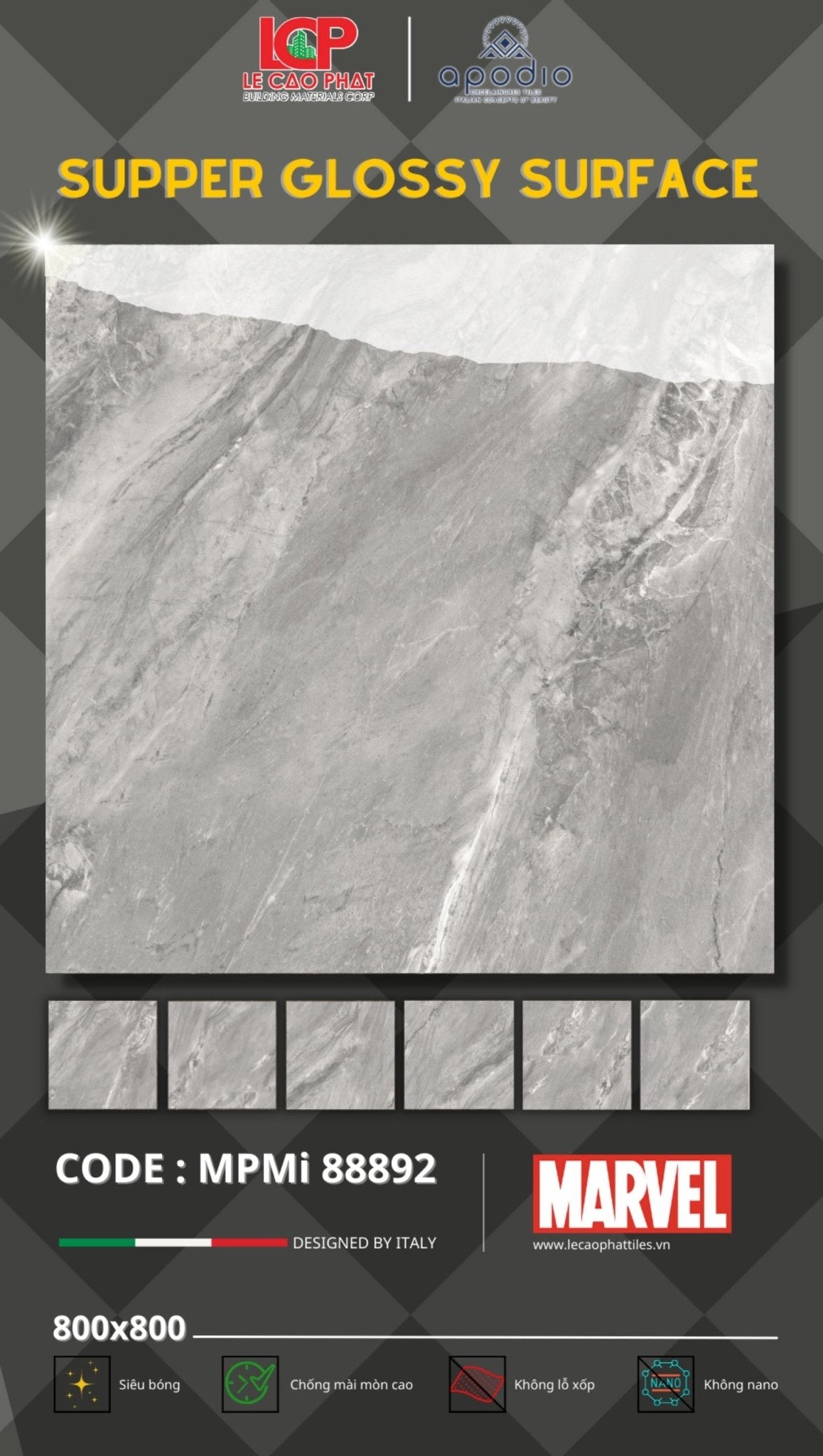 Gạch ốp lát Apodio MARVEL 88892 - Daisan Store