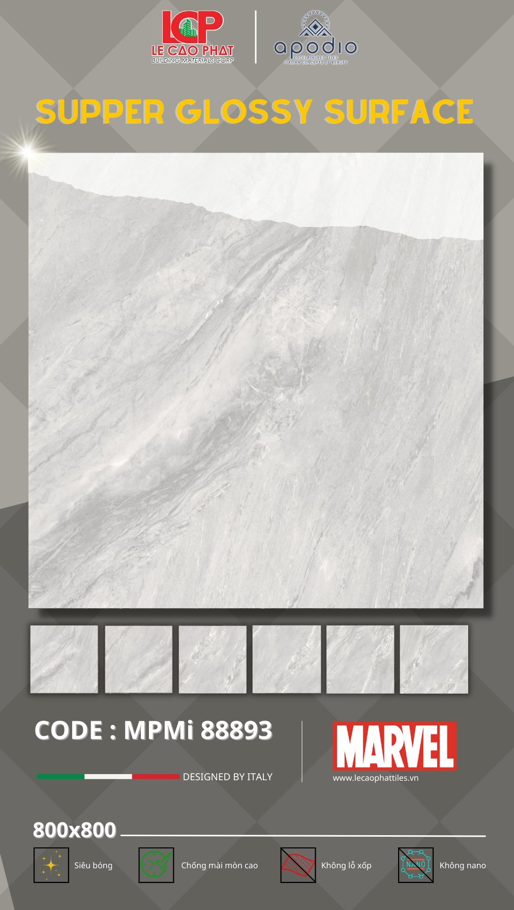 Gạch ốp lát Apodio MARVEL 88893 - Daisan Store