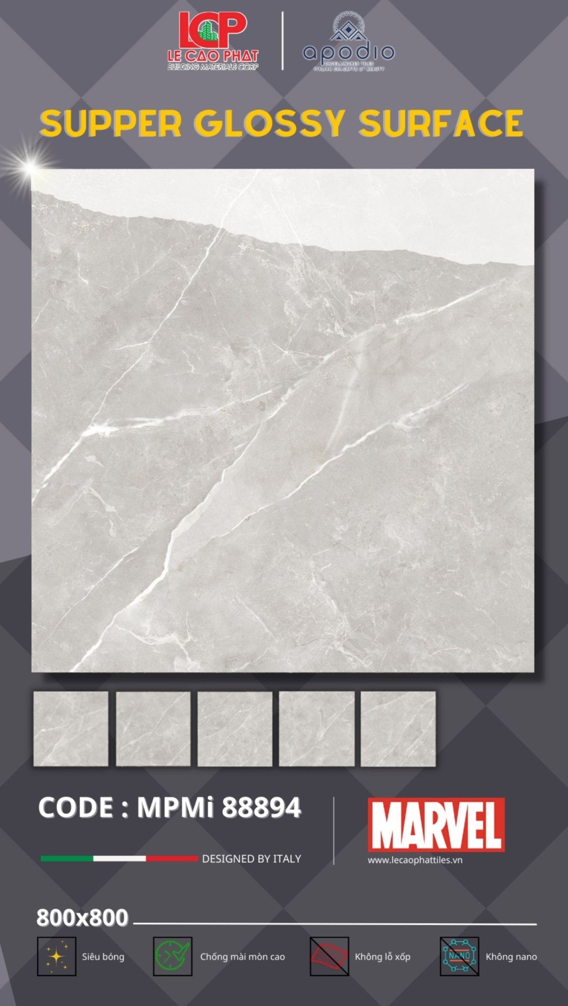 Gạch ốp lát Apodio MARVEL 88894 - Daisan Store